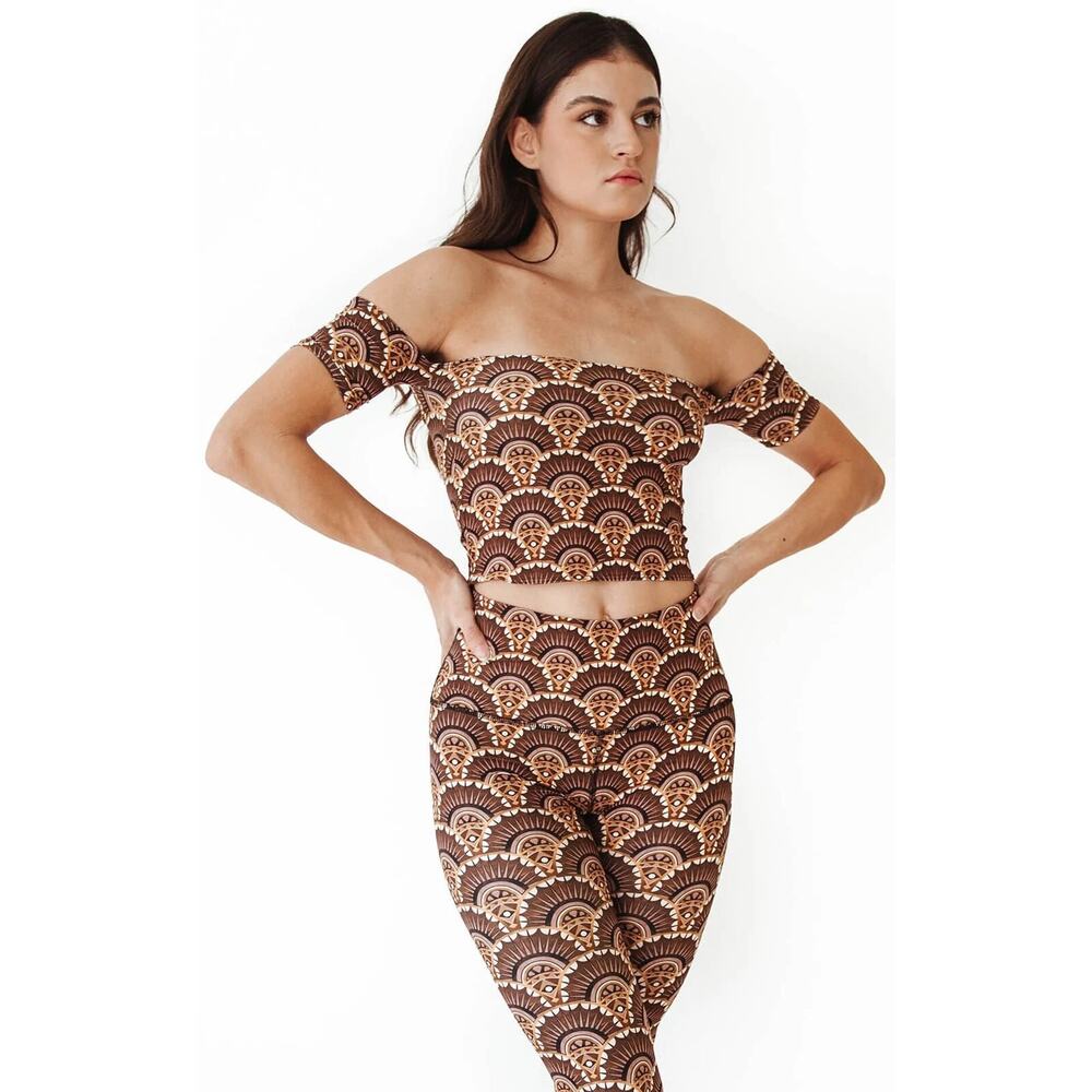 Yoga Democracy, Off-Shoulder Bandeau, Art Deco, NWT, Multiple Sizes Available